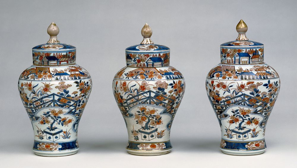 Garniture of Three Vases