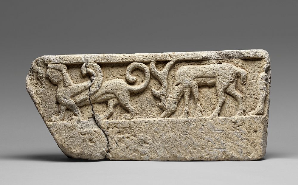 Relief with Sphinx and Stag