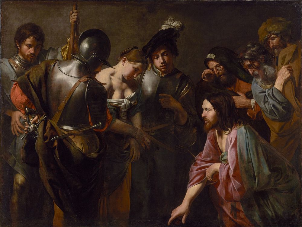 Christ and the Adulteress by Valentin de Boulogne