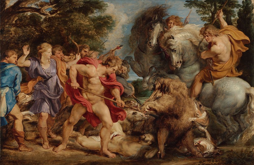 The Calydonian Boar Hunt by Peter Paul Rubens