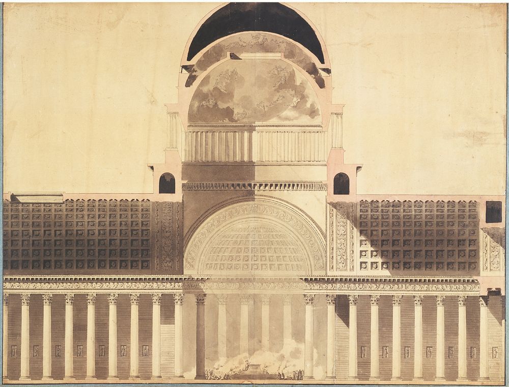 Architectural Project for the Church of the Madeleine by Etienne Louis Boullée
