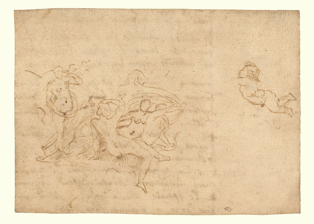 Study for the Triumph of Neptune and Amphitrite or the Birth of Venus by Nicolas Poussin