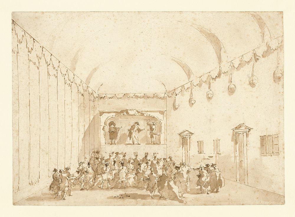 A Theatrical Performance by Francesco Guardi
