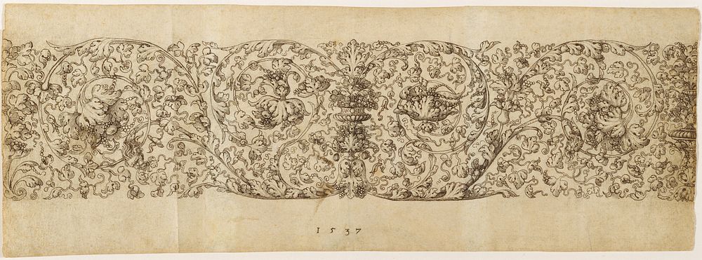 Design for a Frieze of Grapevines by Virgil Solis