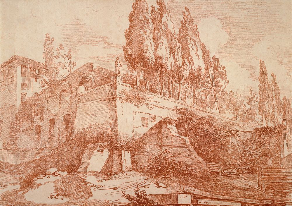 Ruins of an Imperial Palace, Rome by Jean Honoré Fragonard