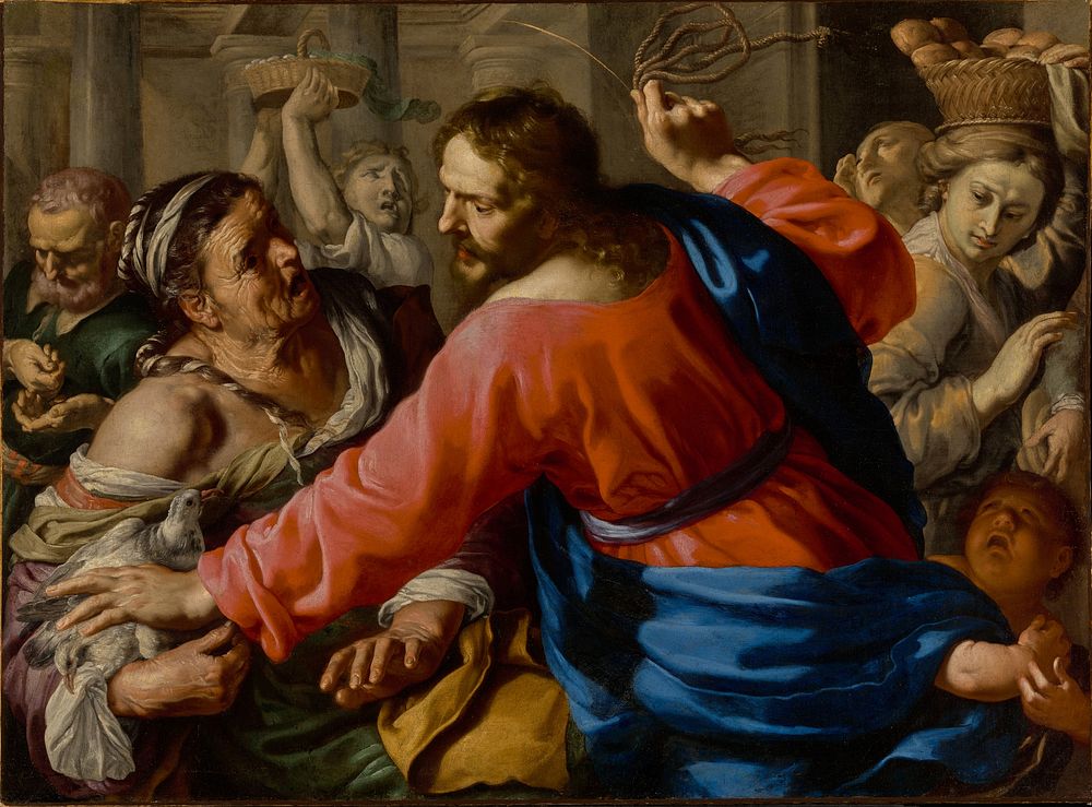 Christ Cleansing the Temple by Bernardino Mei