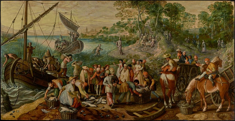 The Miraculous Draught of Fishes by Joachim Beuckelaer
