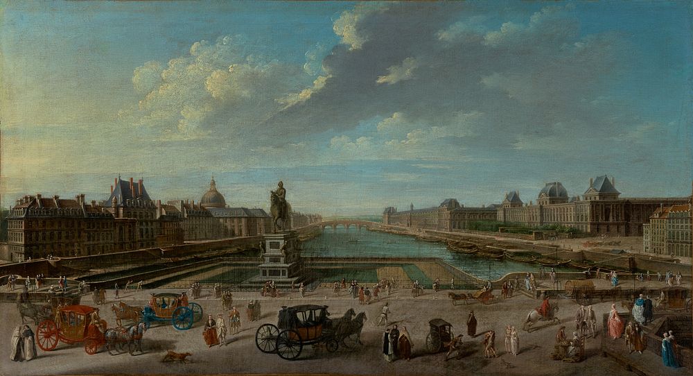 A View of Paris from the Pont Neuf by Jean Baptiste Raguenet