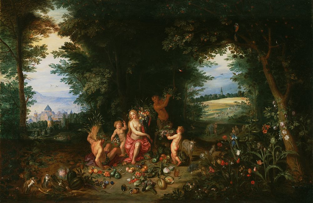 Landscape with Ceres (Allegory of Earth) by Jan Brueghel the Younger and Hendrik van Balen