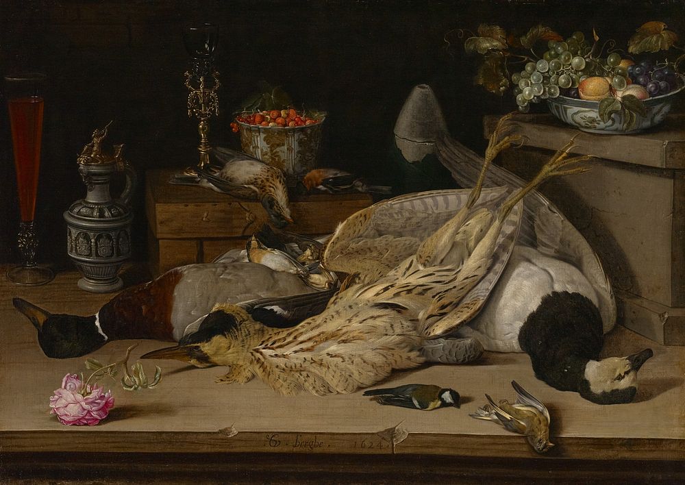 Still Life with Dead Birds by Christoffel van den Berghe