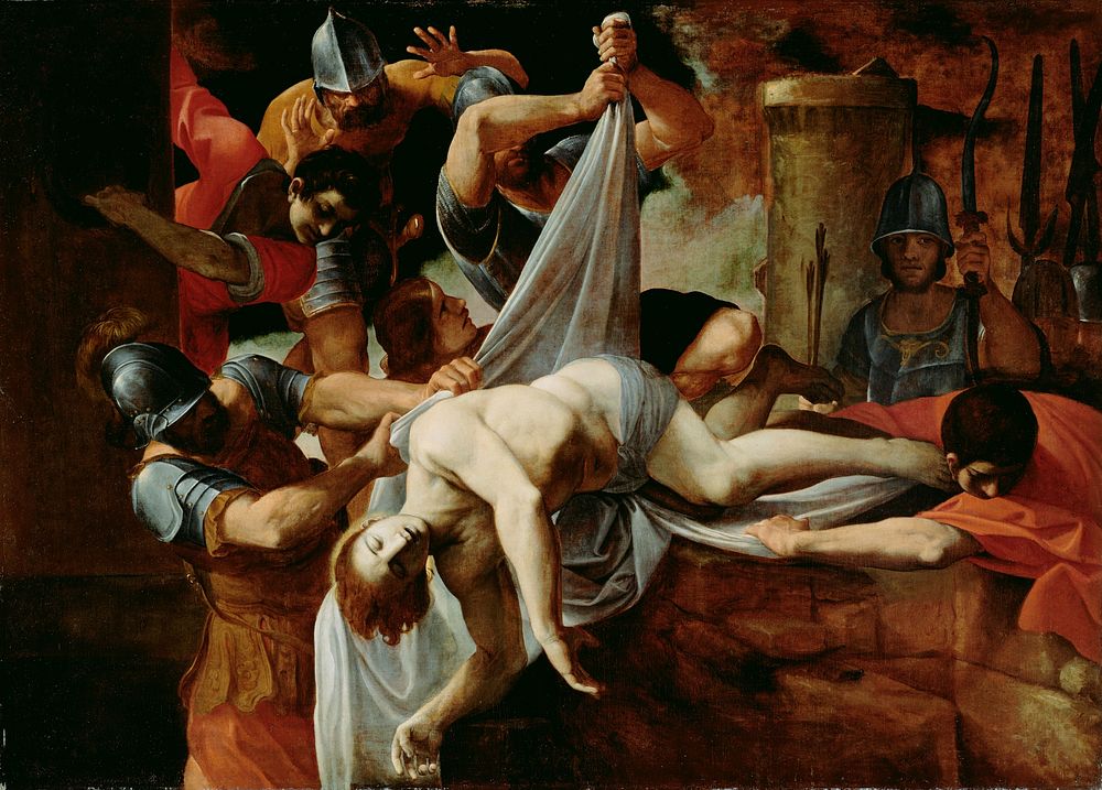 Saint Sebastian Thrown into the Cloaca Maxima by Ludovico Carracci