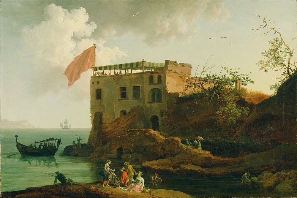 View of Gaiola by Pierre Jacques Volaire