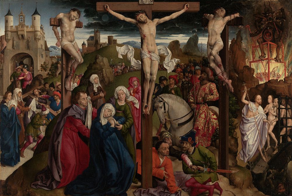 The Crucifixion by Dreux Budé Master possibly André d Ypres