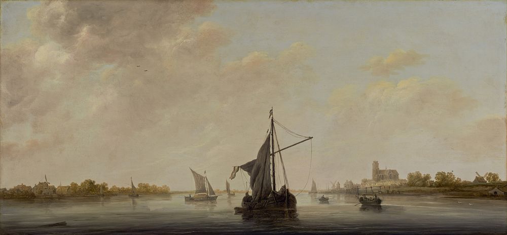 A View of the Maas at Dordrecht by Aelbert Cuyp