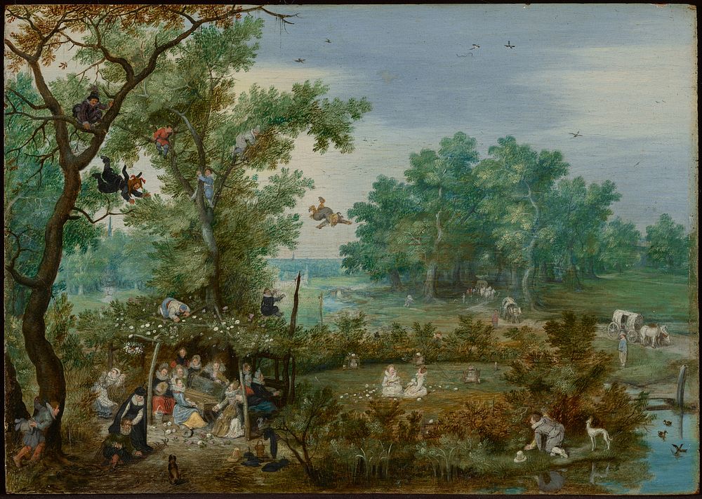 Merry Company in an Arbor by Adriaen van de Venne