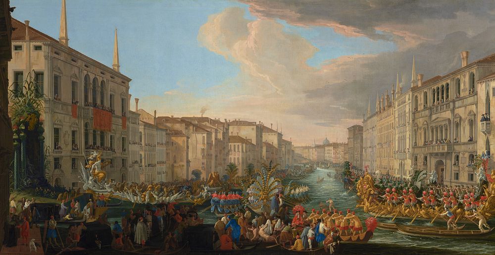 Regatta on the Grand Canal in Honor of Frederick IV, King of Denmark by Luca Carlevarijs