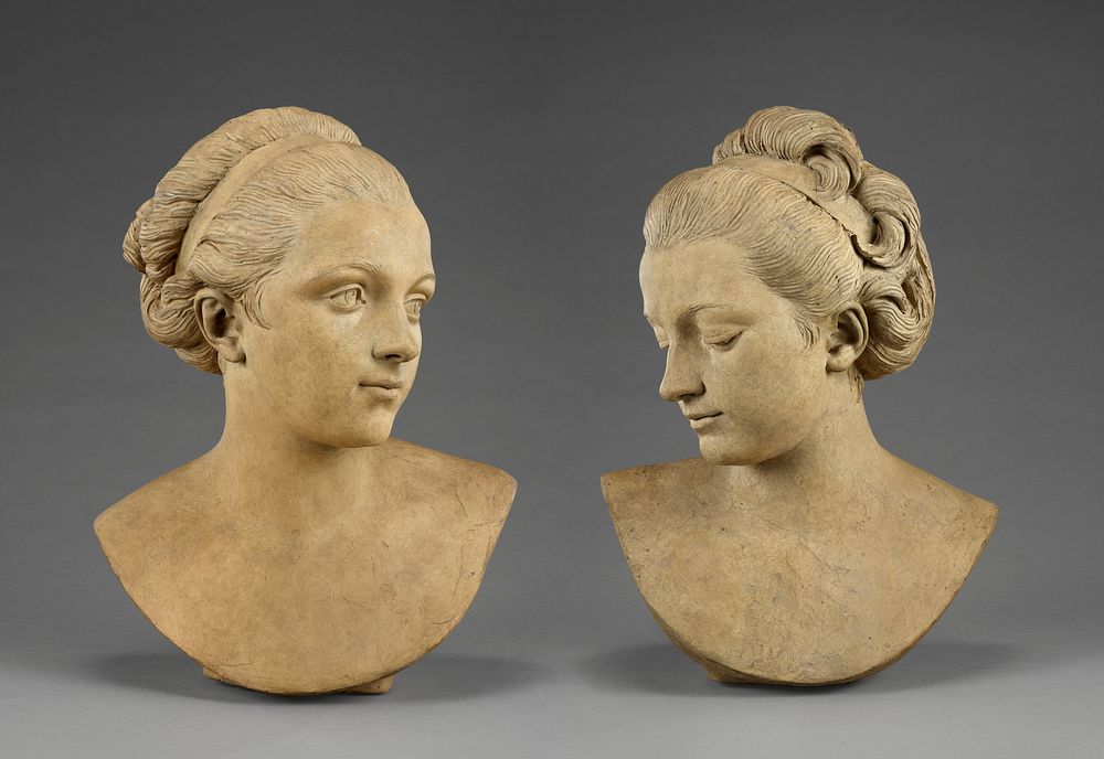 Ideal Female Heads by Augustin Pajou