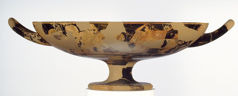 Fragmentary Attic Red-Figure Cup by Euphronios and Kachrylion