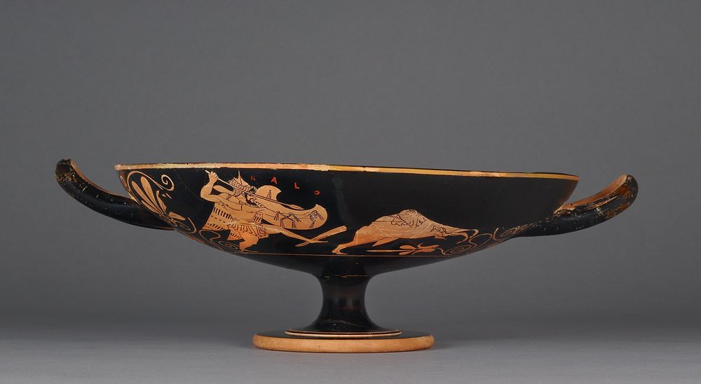 Attic Red-Figure Kylix Type B by Skythes