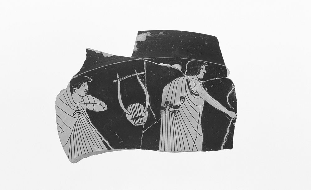 Attic Red-Figure Cup Type C (Lipped) Fragment by Painter of Agora P42