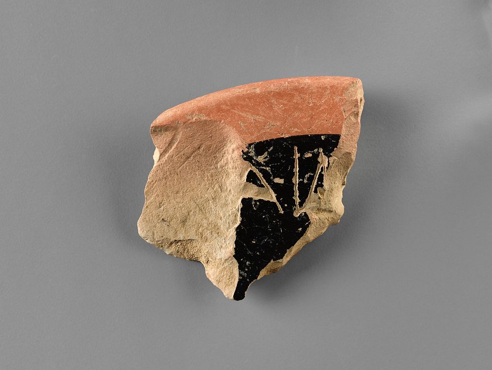 Attic Red-Figure Cup Foot Fragment