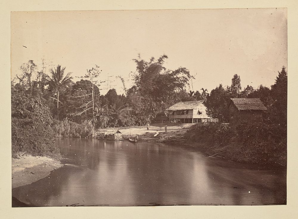 House on the banks of a river