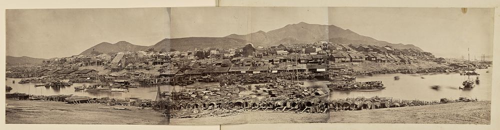 Three-part Panorama of Nagasaki