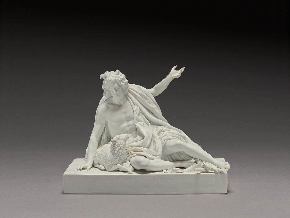 John the Baptist by Meissen Porcelain Manufactory, Christian Gottfried Jüchtzer and Pompeo Batoni