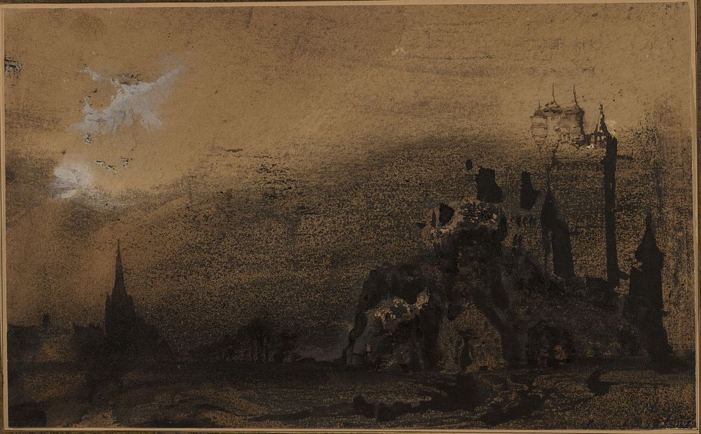 Landscape with a Castle by Victor Hugo