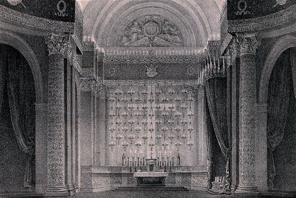 temporary chapel Eglise des Invalides | Free Photo Illustration - rawpixel