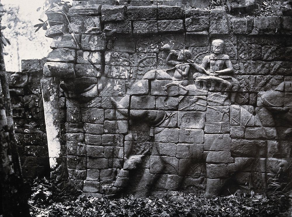 Nakhon Thom [Angkor Wat], Cambodia. Photograph, 1981, from a negative by John Thomson, 1866.