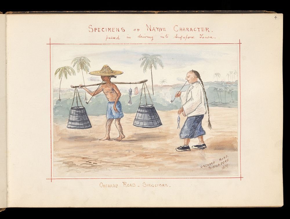 Sketches in the Malay archipelago. Album of watercolours and photographs made and collected by J.E. Taylor.