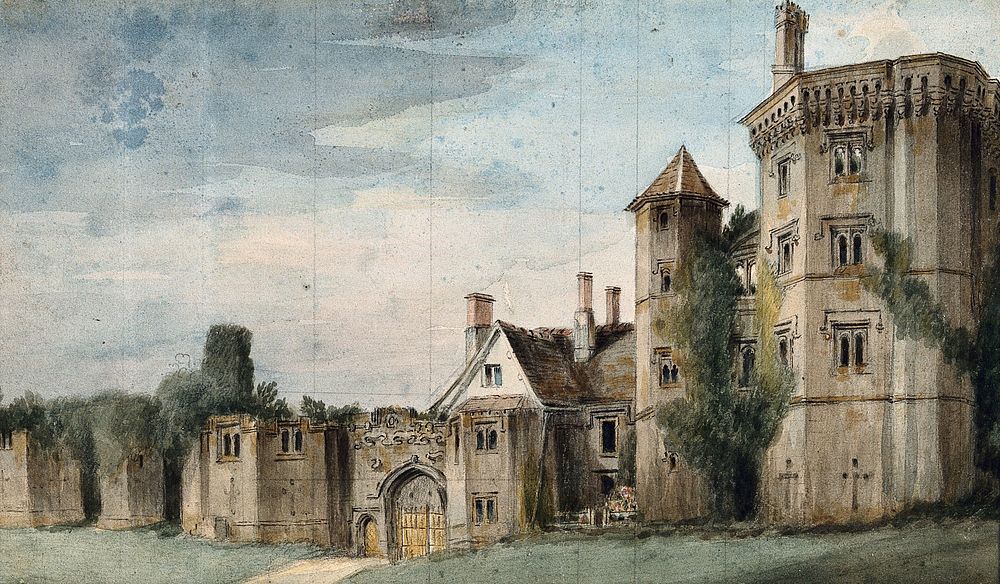 Thornbury castle, Gloucestershire. Watercolour attributed to Stephen Jenner, 18--.