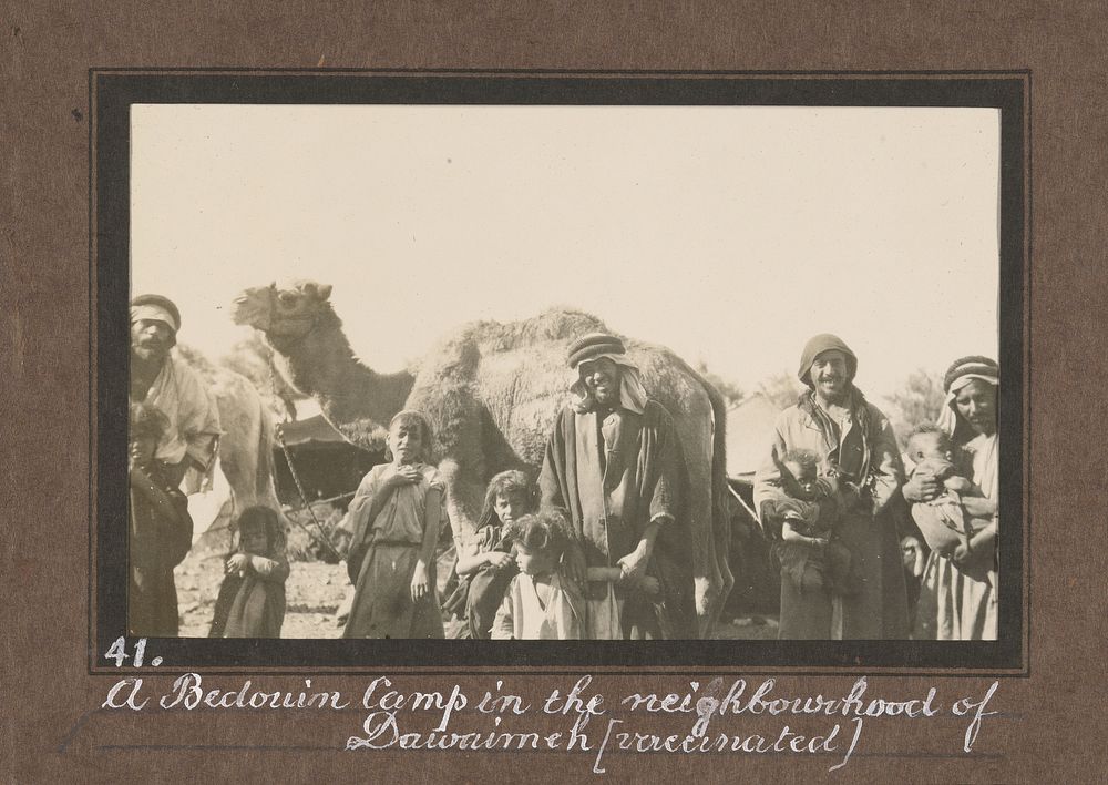 Smallpox epidemic, Palestine. Photograph album, ca. 1922.