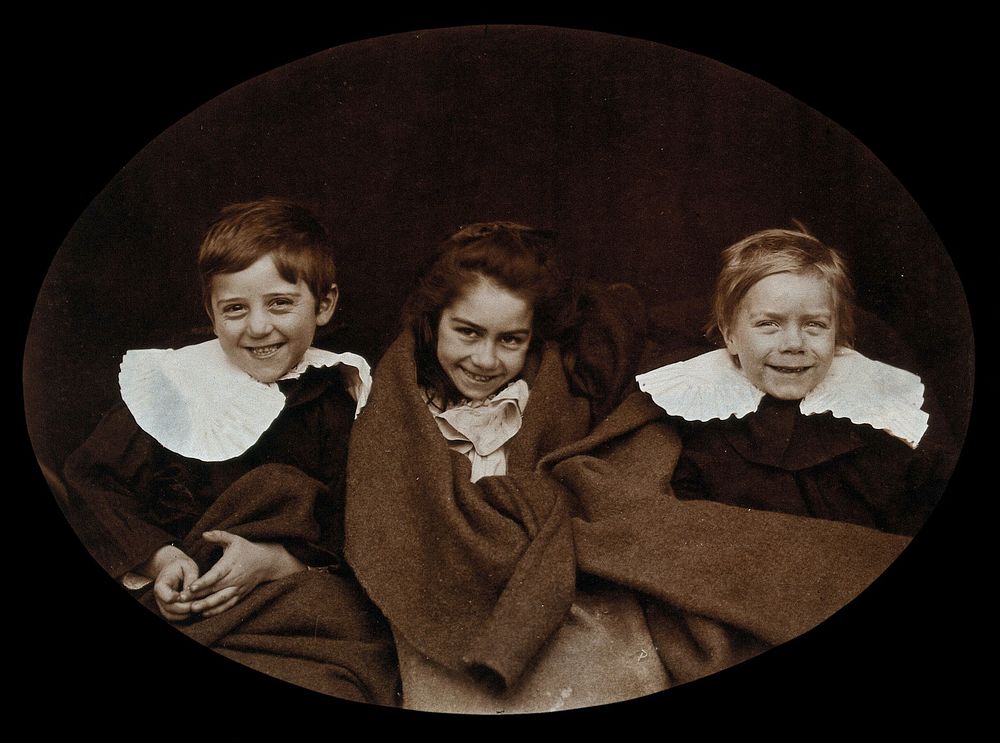 St Mary's Hospital, Plaistow: children from Plaistow. Photograph, 1904.