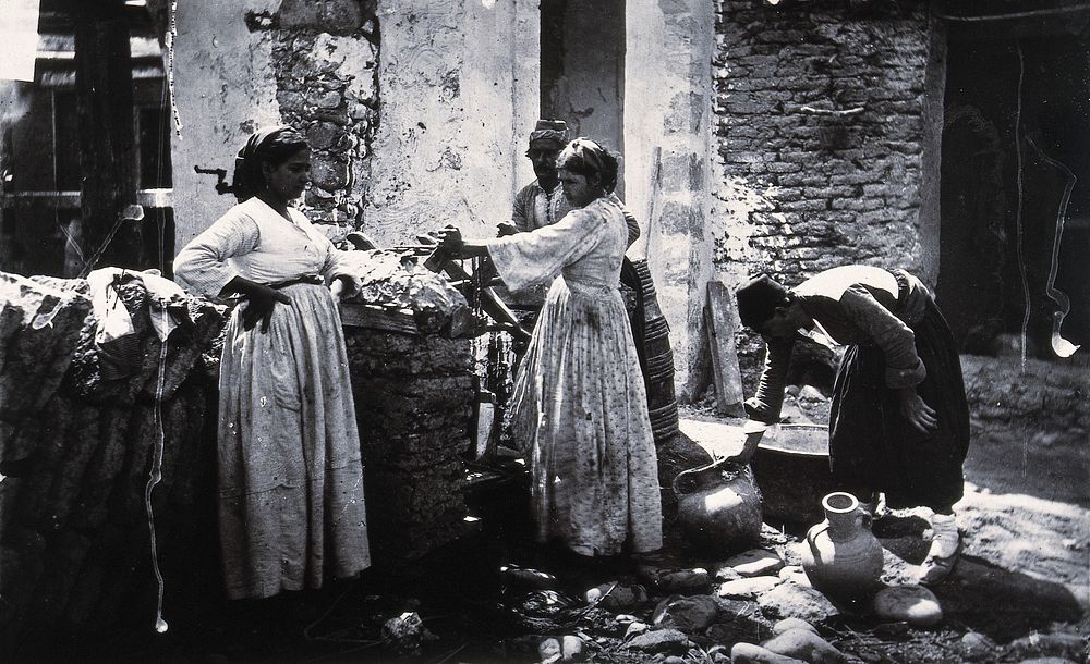Lefka, Cyprus. Photograph, 1981, from a negative by John Thomson, 1878.