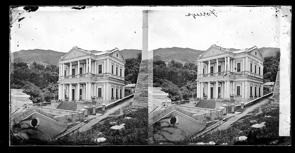 Zetland Hall, Hong Kong. Photograph by John Thomson, 1868/1871.