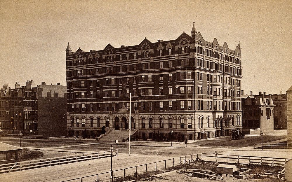 The Brunswick Hotel, Boston, Massachusetts. Photograph, ca. 1880.