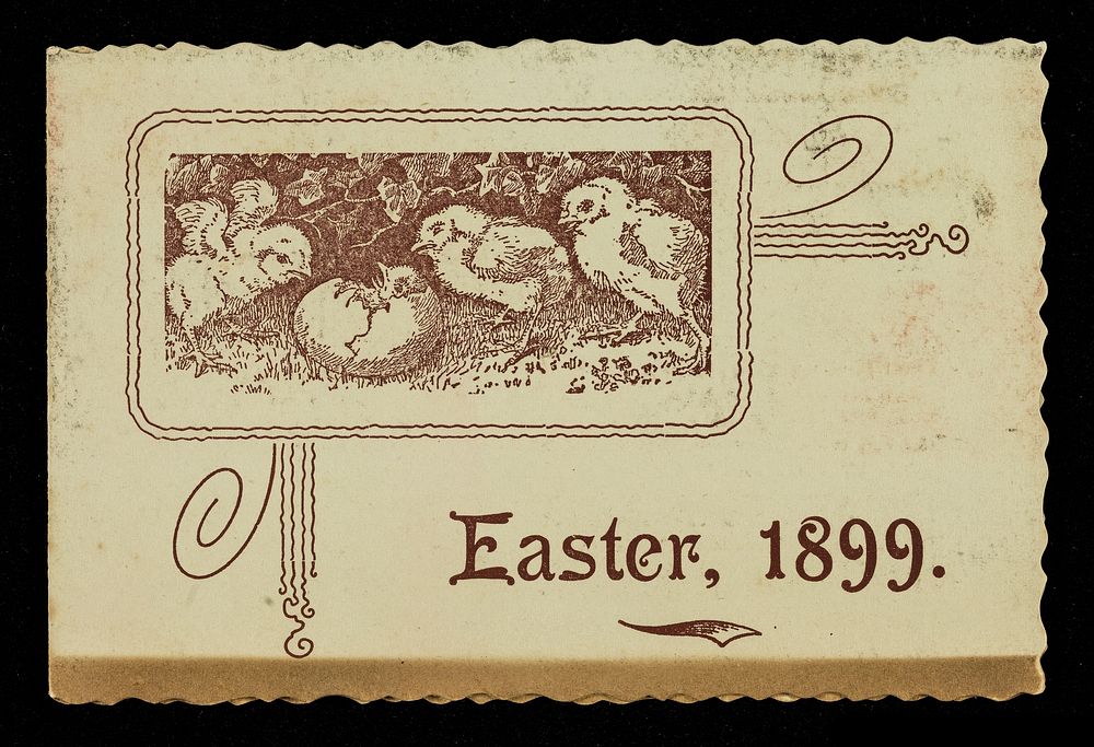 Easter, 1899 : F. Monk begs to announce that he is providing for Easter comsumption several very choice consignments of…