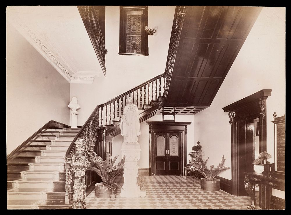 Saint Vincent's Hospital, Sydney: interior. Photograph, 188-.
