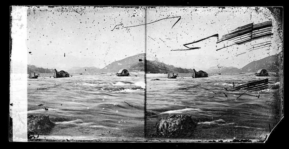 Hu [] Ming [] rapids, River Min, Fukien province, China. Photograph by John Thomson, 1870/1871.