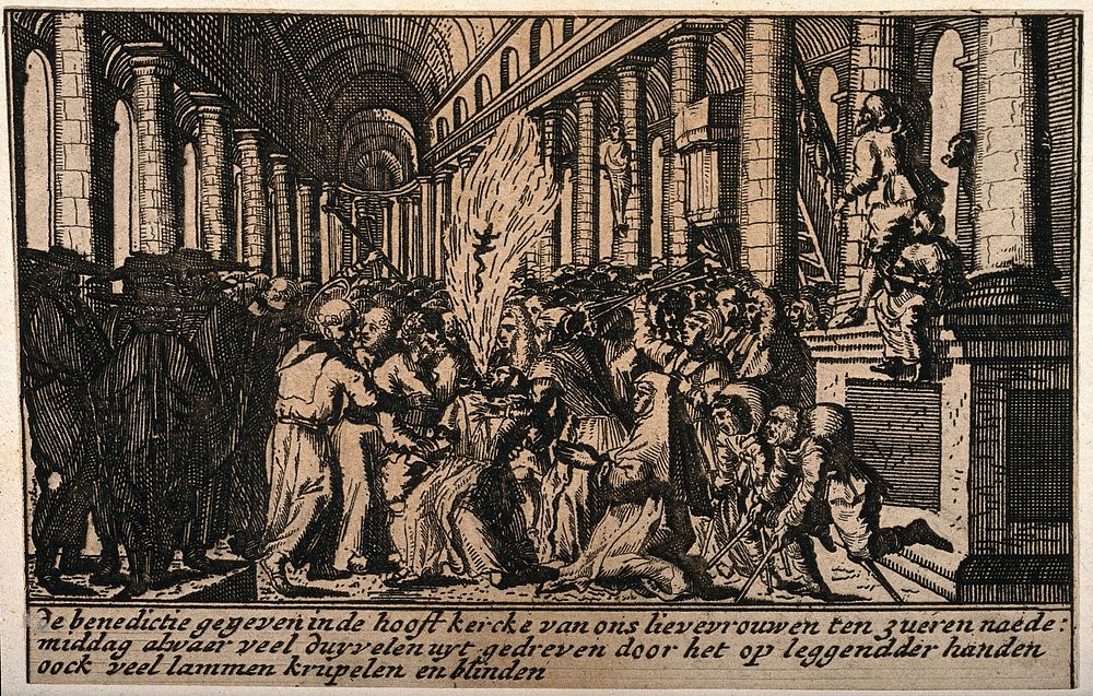 Blessings given at the High Church of Our Beloved Lady involving the expulsion of devils and curing of blind and lame…
