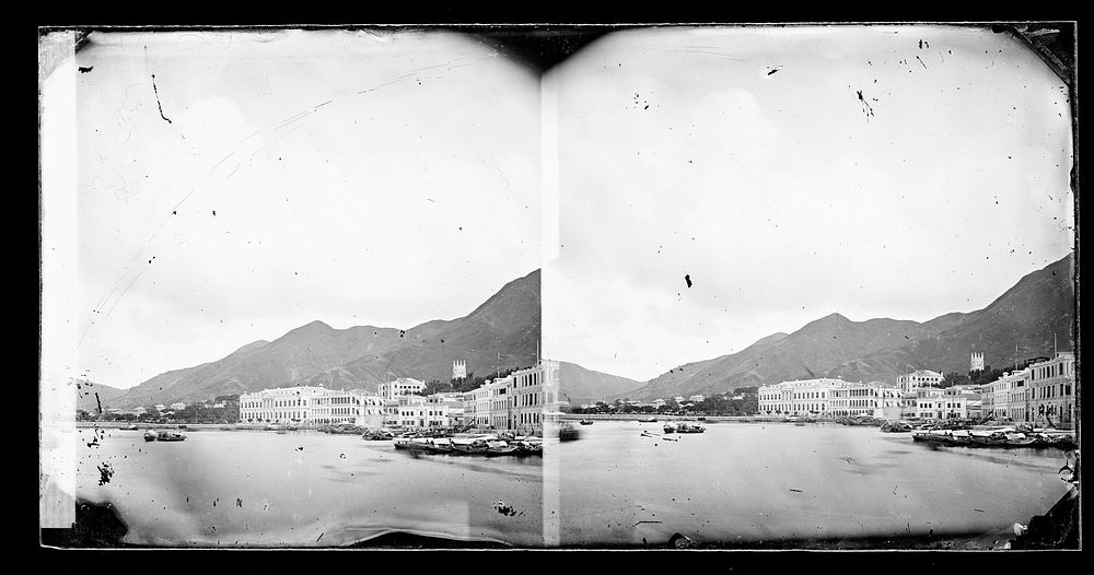 The harbour, Hong Kong. Photograph by John Thomson, 1868/1871.