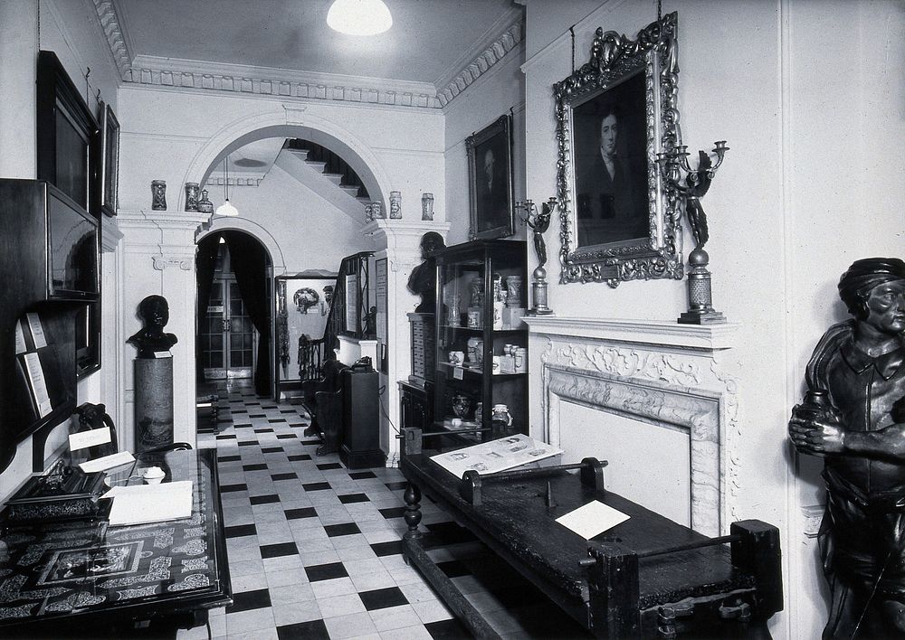 The Wellcome Historical Medical Museum, 28 Portman Square, London: the Entrance Hall, c. 1954. Photograph.
