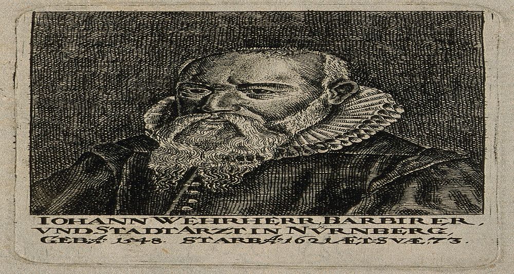 Johann Wehrherr. Line engraving.