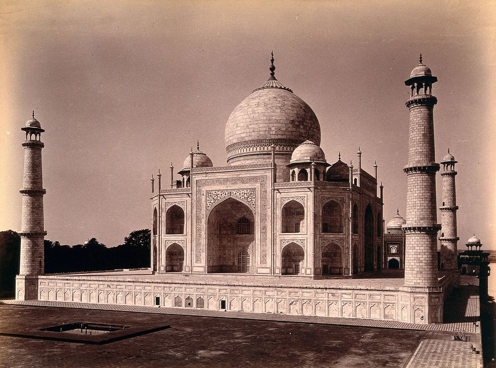 The Taj Mahal, Agra, India. Photograph, ca. 1900.