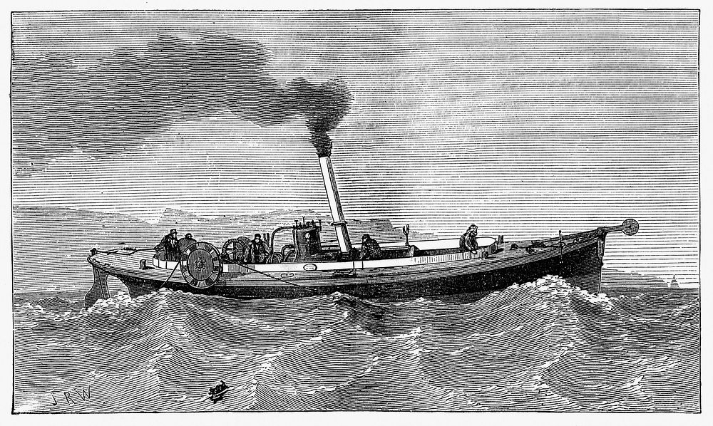 Steam-launch for the cable-ship Faraday