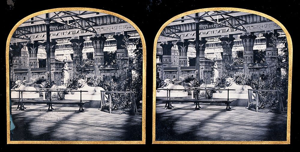 The Crystal Palace, London: the Egyptian Court . Photograph, 1854/1862.