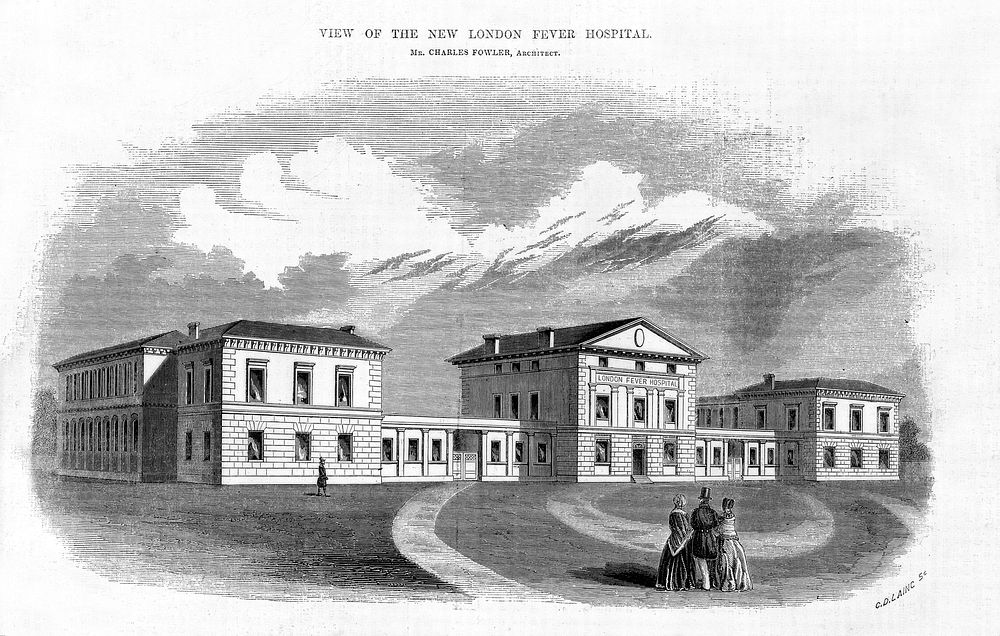 View of the new London Fever Hosptial