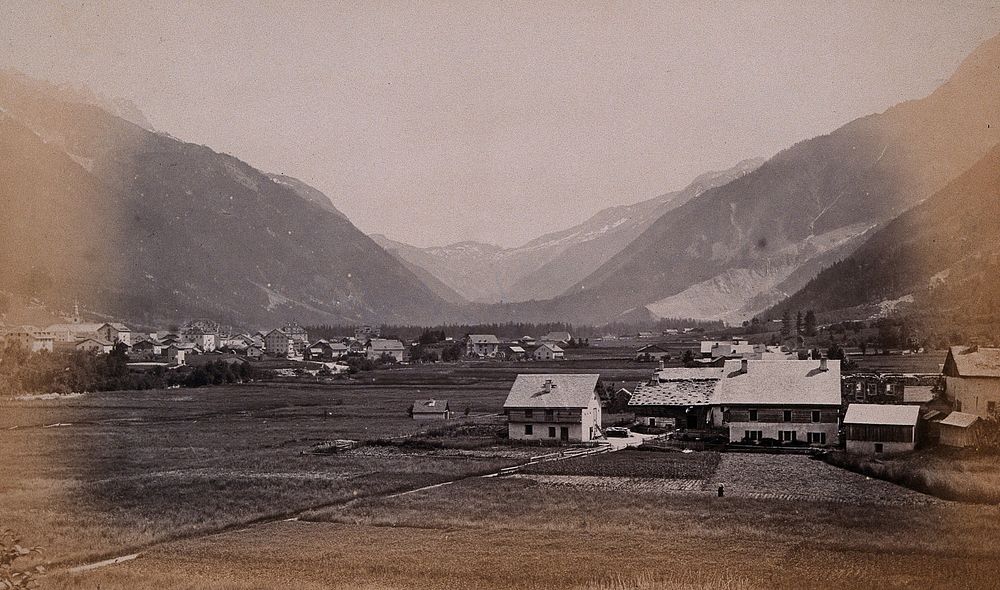 Col de Balme, the Chamonix valley, Switzerland. Photograph by Francis Frith, ca. 1880.